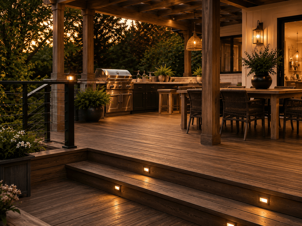 Custom deck construction by Bargerstock Construction in Southwestern Pennsylvania