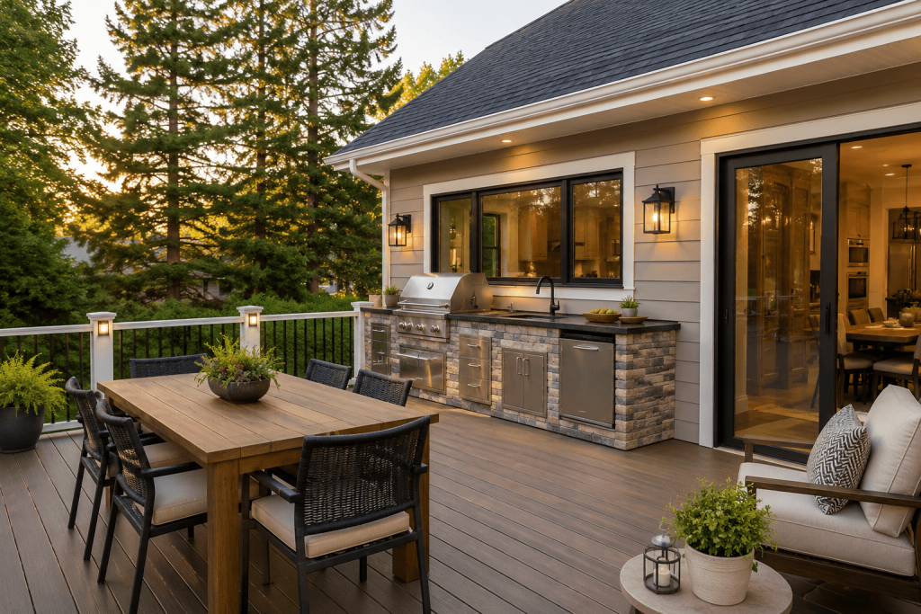 Custom deck construction by Bargerstock Construction in Southwestern Pennsylvania